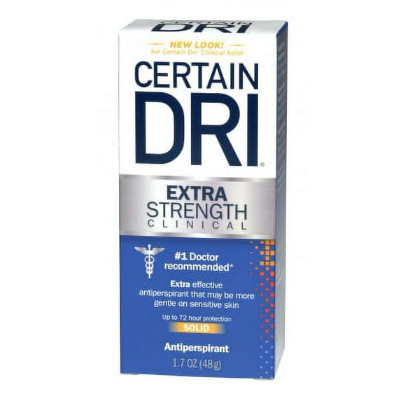 6 Pack Certain DRI Anti-Perspirant Solid 1 Oz Each