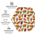 thumbnail image 3 of Naloa Hot Dog Burger Leather Coasters for Drinks, Durable Drink Coasters 4 Set for Tabletop Protection, Luxurious Home Décor and Housewarming Gift ( {designName})Hexagon, 3 of 6