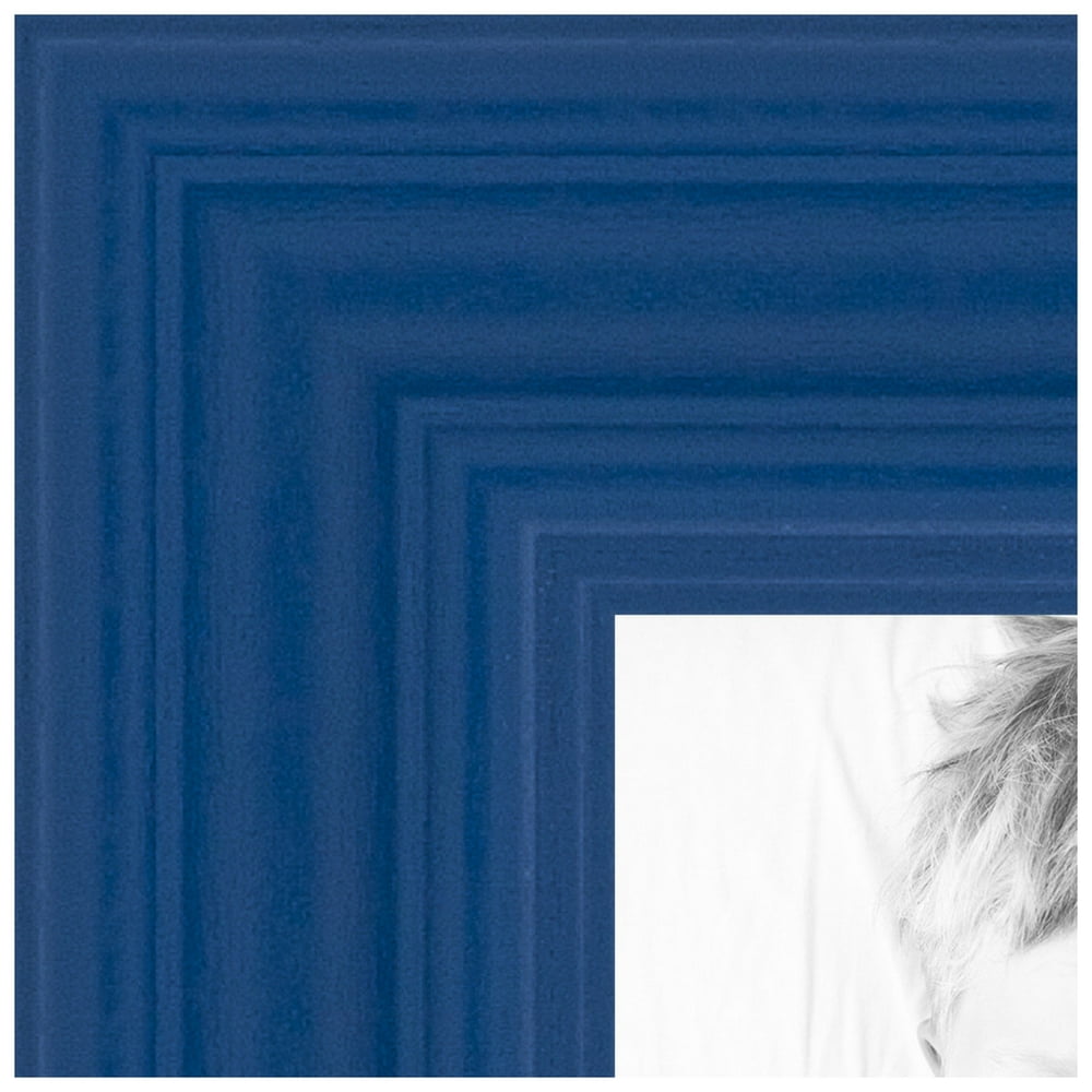 ArtToFrames 14x14 Inch Blue Picture Frame, This Blue Wood Poster Frame