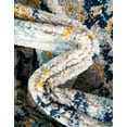 thumbnail image 4 of Unique Loom Madeline Vintage Collection Area Rug - Jackson (5' 3" Octagon Gray/Navy Blue), 4 of 7