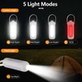 thumbnail image 3 of Linterna de camping LED de 10 000 mAh, luz de camping multifuncional, linterna de camping deformable recargable, 800 lúmenes, 3 modos de iluminación, para tiendas de campaña, pesca, senderismo, emerge, 3 of 5
