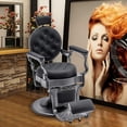 thumbnail image 2 of BarberPub Vintage Barber Chair Heavy Duty Metal Frame All Purpose Hydraulic Recline Salon Beauty Spa Equipment 2947, 2 of 9