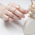 thumbnail image 3 of 1 juego 5 uds nueva piedra turquesa Boho Midi medio s apilables Zulema  Anillos, 3 of 5