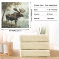 thumbnail image 3 of Kitchen Dish Towels Soft Absorbent Dish Cloths 11"x11" Moose on Misty Lake 6 Packs, 3 of 9
