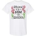 thumbnail image 3 of Inktastic Blessed to Be a Mom and Grandma Pink Flowers T-Shirt, 3 of 5