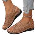 thumbnail image 4 of DAFEI Sandales Femmes Habillées à Plateforme Compensée Sandales Légères d'Été à Bride Sandales Décontractées de Vacances Augmenter la Hauteur Chaussures Rétro de Villégiature, 4 of 7
