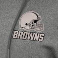 thumbnail image 2 of Women's Antigua  Heather Black Cleveland Browns Justice Pullover Hoodie, 2 of 2