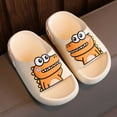thumbnail image 2 of Wuxian Children Boys Girls Slippers Cute Cartoon Dinosaur Beach Pool Shower Slides Anti-Skid Home Bath Slippers Summer Outdoor Sneakers,White,26, 2 of 9