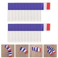 thumbnail image 2 of Shisuyan 200pcs France Flag Cupcake Picks Mini Stick Toothpick Flags Cocktail Picks, 2 of 8
