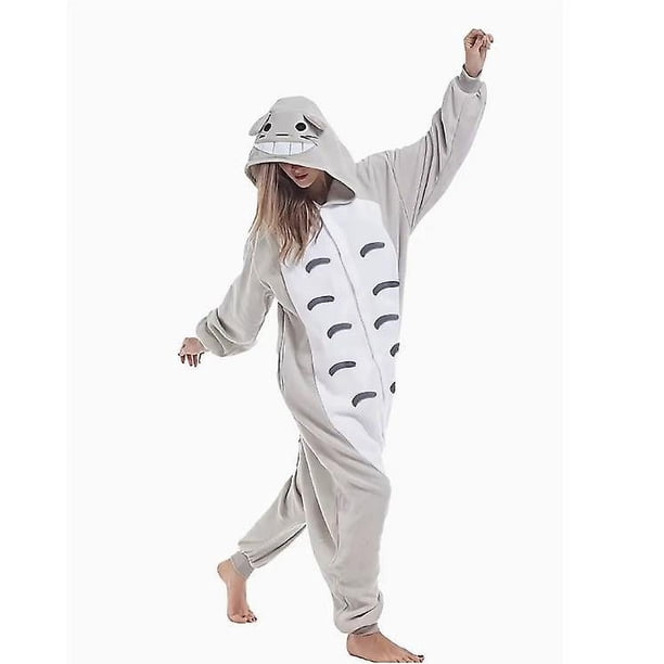 Pijamas de una pieza: pijamas de una pieza con botones y capucha de animales de dibujos animados de Halloween, ropa para el hogar y pijamas para mujeres