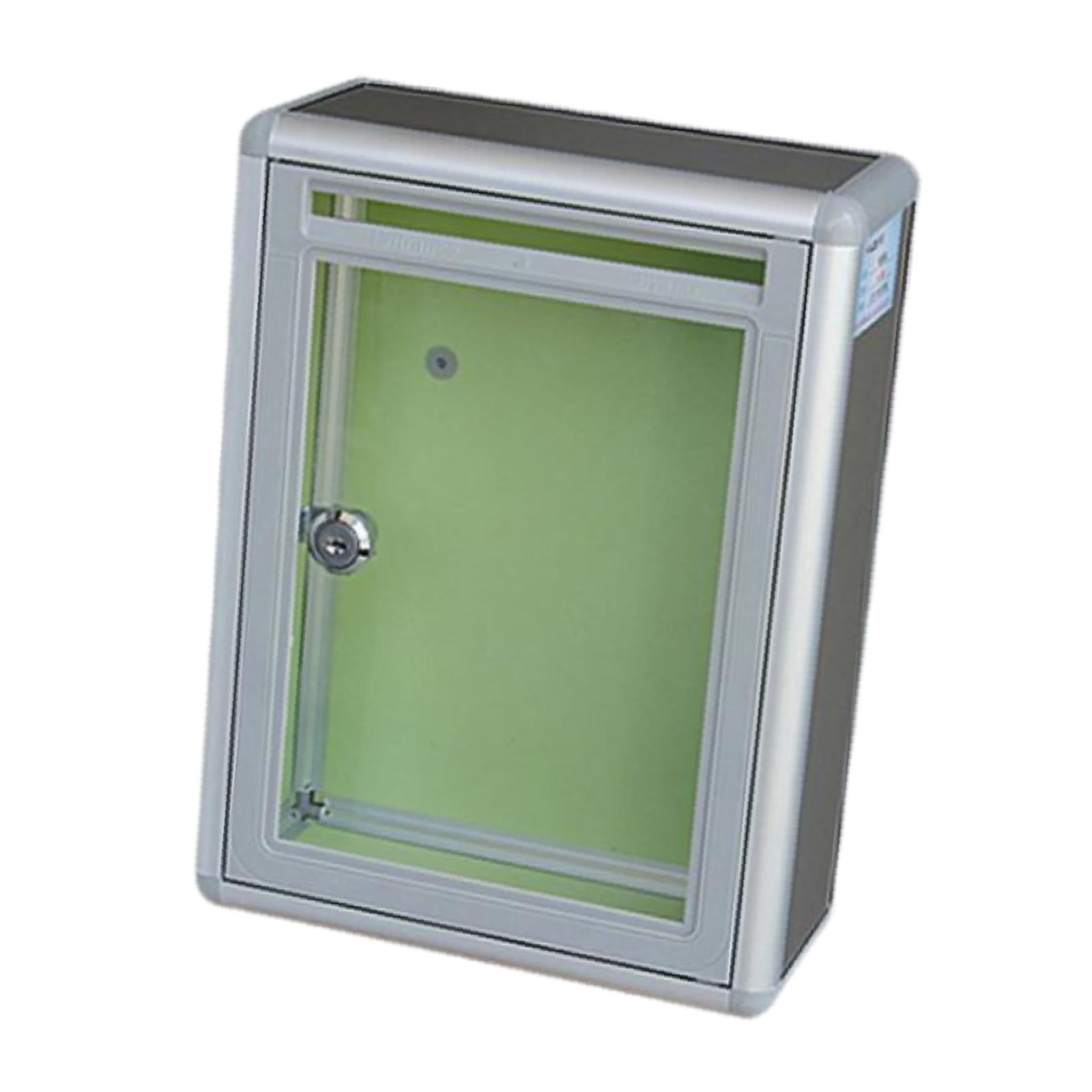 Baoblaze Clear Multifuctional Locking Mailbox for Business front port
