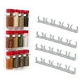 thumbnail image 5 of 4 Pcs Kitchen Spice Jar Rack Wall-Mounted Adhesive Seasoning Bottles Holder Cabinet Door Hooks Spice Bottle Hanging Clip, 5 of 6