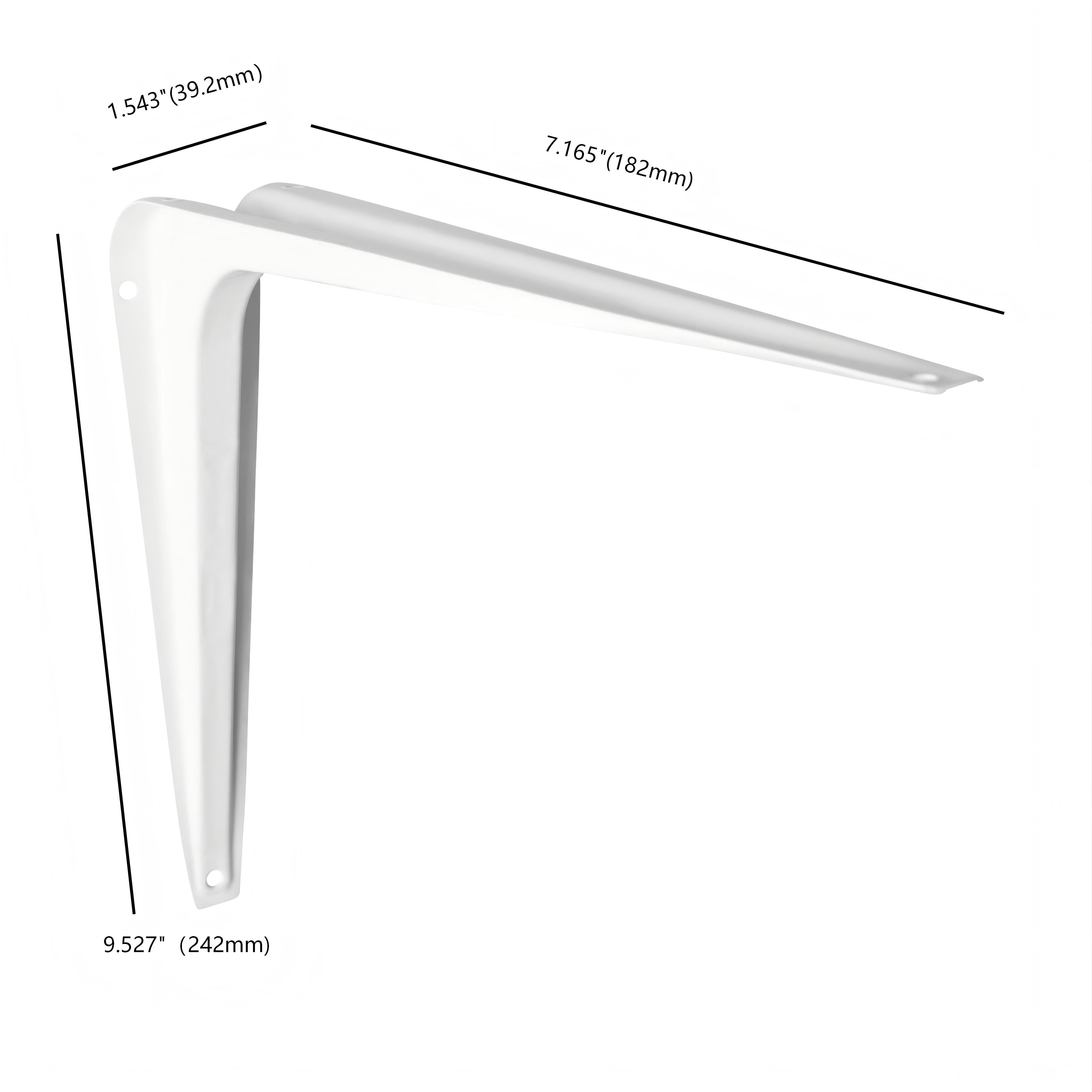 Hyper Tough 8 inch x 10 inch Shelf Bracket White