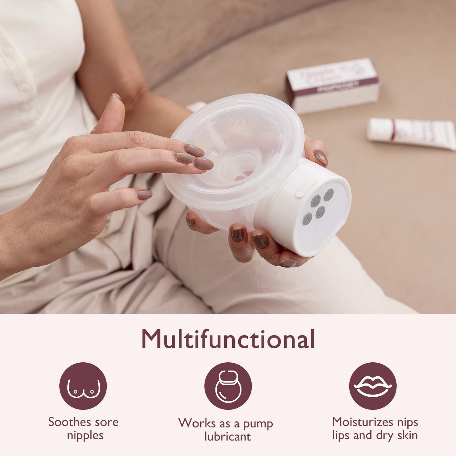 Momcozy Crème pour mamelons 100% naturelle, 1.41 oz