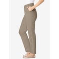 thumbnail image 3 of Woman Within Plus Size Tall Adjustable Waist Straight-Leg Chino, 3 of 5