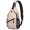 Geometric Triangle Pink Pattern, variant on Geometric Triangle Pink Pattern Sling Backpack, Unisex Daily Travel Sling Pack with Side Mesh Pockets, Breathable Padded Back Gift Ideas for Travel Shopping Commuting