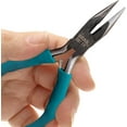 thumbnail image 5 of The Beadsmith Color-ID Chain Nose Plier - 5 inches (127mm) – Aqua Comfort Grip Handle – Polished Steel Head and Double-Leaf Spring - Tool for Jewelry Making, 5 of 7