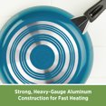 thumbnail image 4 of Farberware 12-Inch Dishwasher Safe Non-Stick Teal Deep Frying Pan/Fry Pan/Skillet,Teal, 4 of 6