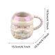 thumbnail image 3 of Taza de cerámica con diseño en relieve 3D de muñeco de nieve Taza festiva para leche y agua, ideal para uso doméstico, 3 of 6