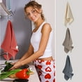 thumbnail image 3 of PiccoCasa Cotton Soft Waffle Weave Kitchen Dish Towels 4 Pack 13"x27" Mixed Color, 3 of 7