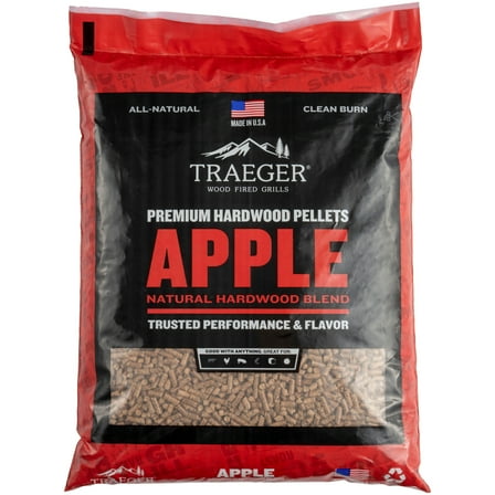 Traeger Apple BBQ Wood Pellets, 20lbs