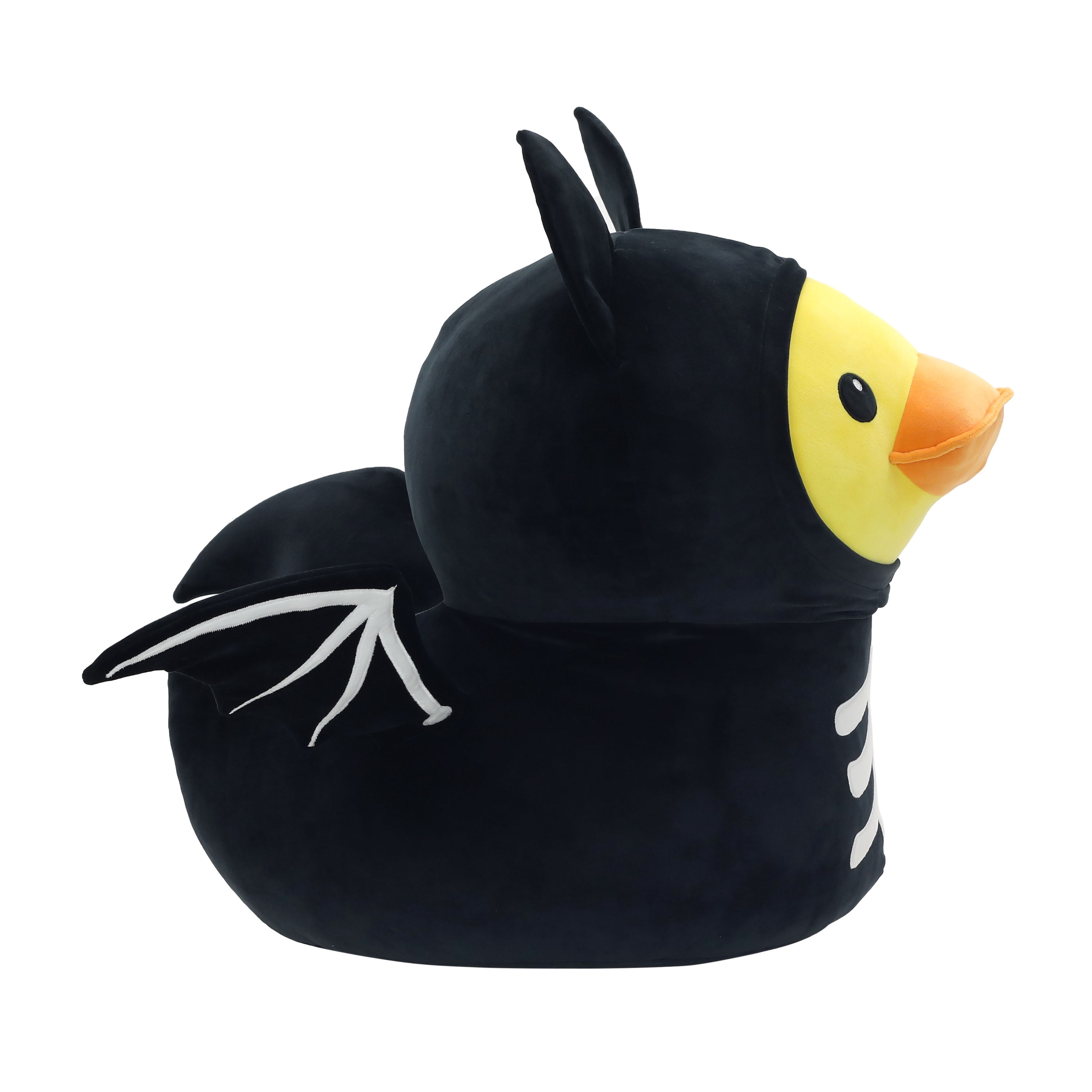 Way To Celebrate Quackerz Jumbo Halloween Black Bat Plush Duck