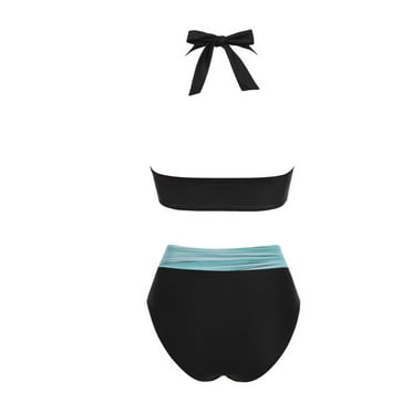 Bathing Suit For Women V-Neck Tummy Control One Piece Womens Swimming Costume Padded Swimsuit Monokini Push Bikini Sets Swimwear Swim Suits Trendy 2025 B