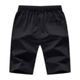 thumbnail image 4 of CHANGMOO Men Summer Casual Short Elastic Waist Workout Short Drawstring Casual Short Pants With Zipper Pockets, 4 of 6