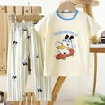 thumbnail image 3 of Dpytoraw Ensemble d'Été Imprimé à Manches Courtes et Shorts pour Garçons et Filles Tout-Petits 2 Pcs Taille 4-5 Ans, 3 of 3
