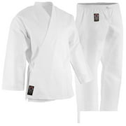 ProForce 8 oz. Karate Uniform (Elastic Drawstring) - 55/45 Blend - White #0 (4'6"/85 lbs.)