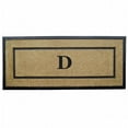 thumbnail image 1 of Nedia Home 18106D 24 x 57 in. Coir &amp; Rubber Frame Mat  Monogrammed D, 1 of 1