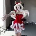 thumbnail image 1 of Traje de uniforme navideño de conejito COS ropa de Navidad conjunto completo de Papá Noel, 1 of 3