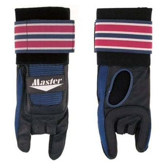 Bowling Deluxe Wrist Glove Right or Left Hand RH-Large Black