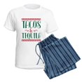 thumbnail image 5 of CafePress - Tacos And Tequila Women's Light Pajamas - Women's Short Sleeve Print T-Shirt and Pants Light Cotton Pajama Set, 5 of 7