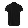 thumbnail image 3 of Gibobby Playera Tipo Polo Hombre Playeras Polo para Hombre Casuales Moda Camisas Caballero Camisetas Cuello Mao Manga Corta(Negro,XG), 3 of 5