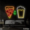 thumbnail image 4 of Craftnamesign Beer Pizza Neon Sign, Pizza Shop LED Sign, Restaurant Decor, 4 of 4