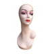 thumbnail image 5 of Cabeza de maniquí calva, cabeza de muñeca, maquillaje, pelucas faciales para cosmetología femenina, modelo de exhibición Estilo H, 5 of 9