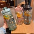 thumbnail image 5 of 2 Liter Water Bottle With Straw Female Girls Large Portable Travel Bottles Sport, 5 of 5