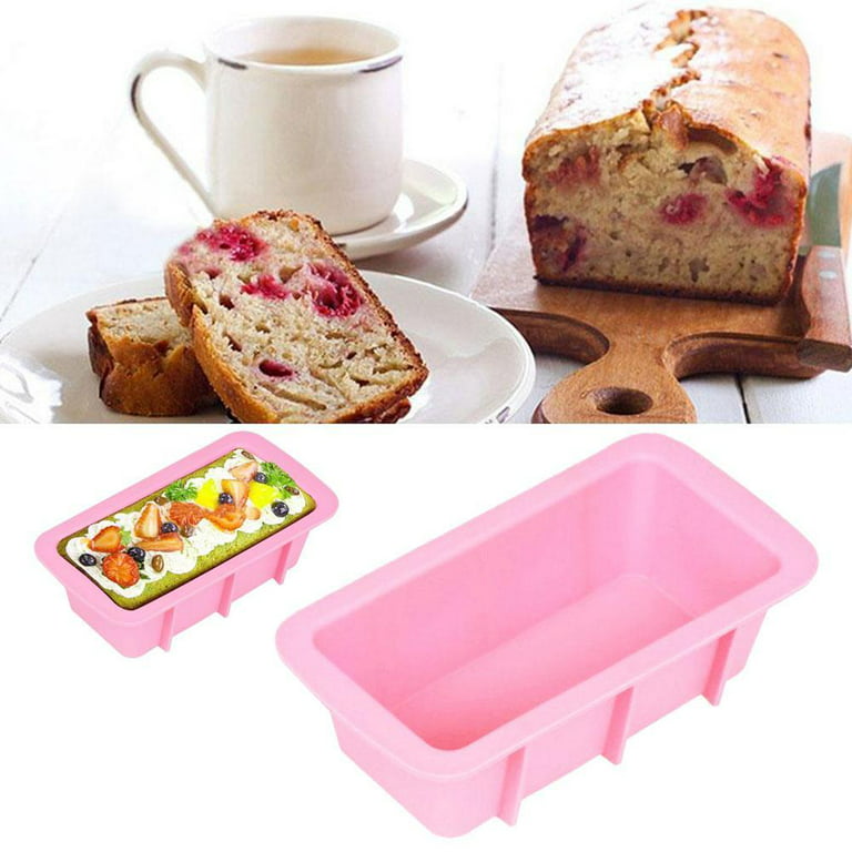 NEW SILICONE BAKEWARE SILICONE MOULD BREAD LOAF PAN 8 X 4 TIN BAKE BREAD  CAKE