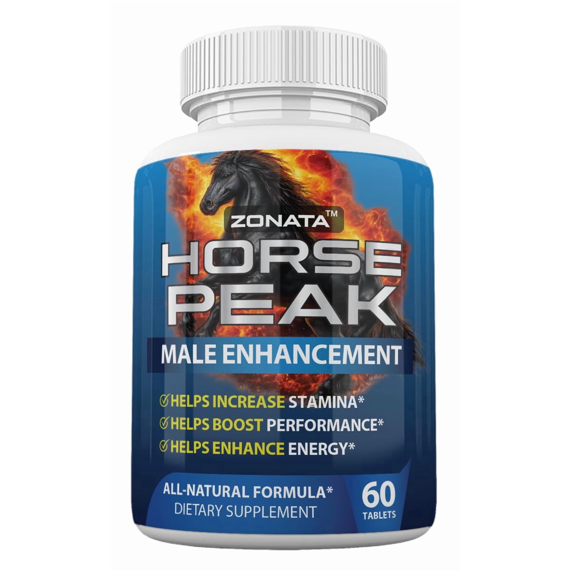 Zonata Horse Peak Dietary Supplements for Men - Horse Peak Supplement Naturally Enhance Performance, Endurance, and Energy Levels* - Horse Peak Pills