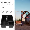 thumbnail image 3 of Monyance plastic storage box Large Capacity Storage Tray Portable Dual Sides Tool Basket Car Item Cleaning Tool Plastic Storage Box with Handle (Dark Grey)(15.16X10.75X4.53Inches), 3 of 10