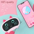 thumbnail image 4 of Gwong Electrónica Altavoz compatible con Bluetooth Mini despertador portátil Reloj de alarma lindo Altavoz inalámbrico de gato para exteriores, 4 of 6
