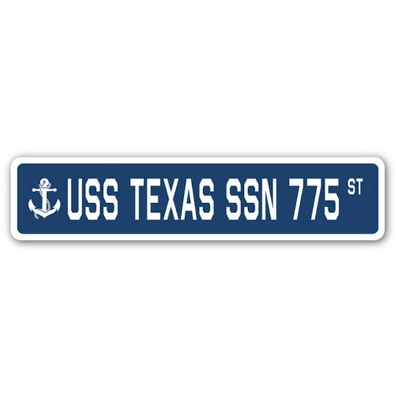USS TEXAS SSN 775 Street Sign us navy ship veteran sailor gift