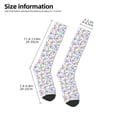 thumbnail image 5 of Balery Butterflies on Polka Dots Printed Novelty Socks Men's Women's Crew Socks Sports Socks Knee High Socks Cotton Socks Quirky and Cool Socks, 5 of 9