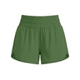 thumbnail image 5 of VBTAPA Girls Athletic Shorts, Lightweight Elastic Waist Running Dolphin Shorts, Kids Active Sports Volleyball Soccer Shorts Army Green 12-13 Years, 5 of 7
