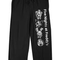 thumbnail image 7 of Five Nights At Freddy's Grayscale Characters Men's Black Sleep Pants-XL, 7 of 7
