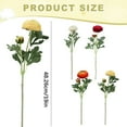 thumbnail image 3 of Realistic Silk Red Ranunculus Artificial Flowers Long Stems, 19" Tall Fake Flowers Faux Flowers Suit for Year-Round Home Decoration, Wedding, Bridal Bouquets, Office, 1 Pcs, 3 of 9