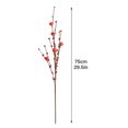 thumbnail image 3 of Rama alta Berry Rose Big Red PE Alambre de hierro 75 cm Ticfox Flor falsa Europea Boda simple Decoración del hogar Arreglo floral, 3 of 11