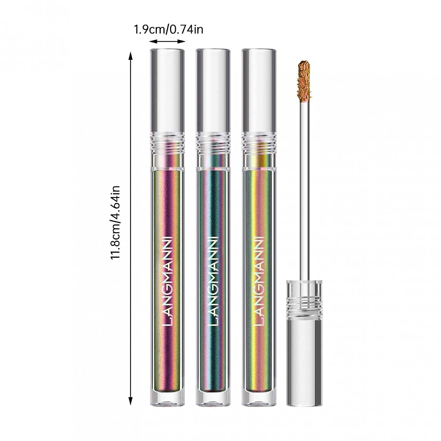 Chameleon Liquid Eyeshadow, Glitter Liquid Eyeshadow, Color Changing Two  Tone Long Lasting Quick Dry Pearlescent Eye Makeup 