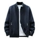 thumbnail image 2 of Blusa y camisa de manga larga con cuello alto para hombre, sudadera deportiva de poliéster de color liso a la moda con cuello alto y manga larga para hombre., 2 of 5